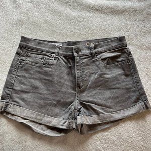 Womens Gap Cuffed Jean Shorts. Grey size 29